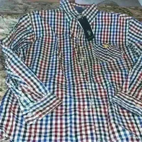 US Polo assn size 10-12 boys button-up brand new with tags - Picture 5 of 7